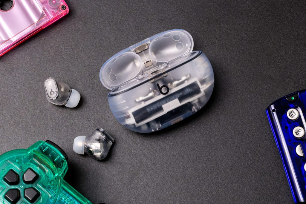 ​The see-through Beats Studio Buds Plus are more than 40 percent off for Presidents Day 