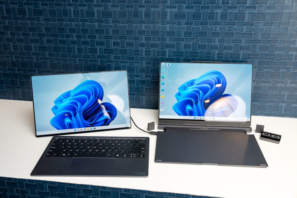 ​Lenovo made a Framework-like laptop with modular ports — and a second screen 
