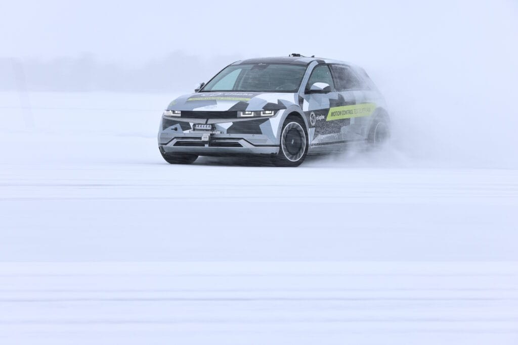 ​In-hub motors make this humble Hyundai a monster on ice 