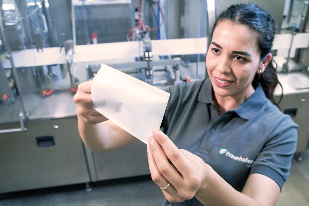 ​A new manufacturing process uses lasers to seal paper packaging instead of glue 