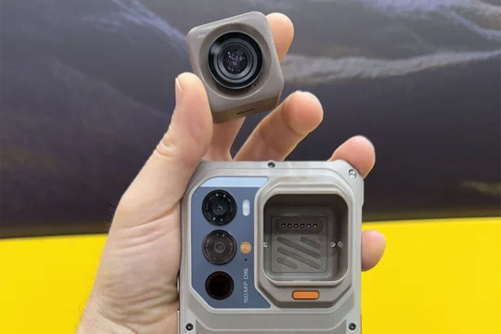 ​One of this rugged phone’s cameras is a pop-out action cam 