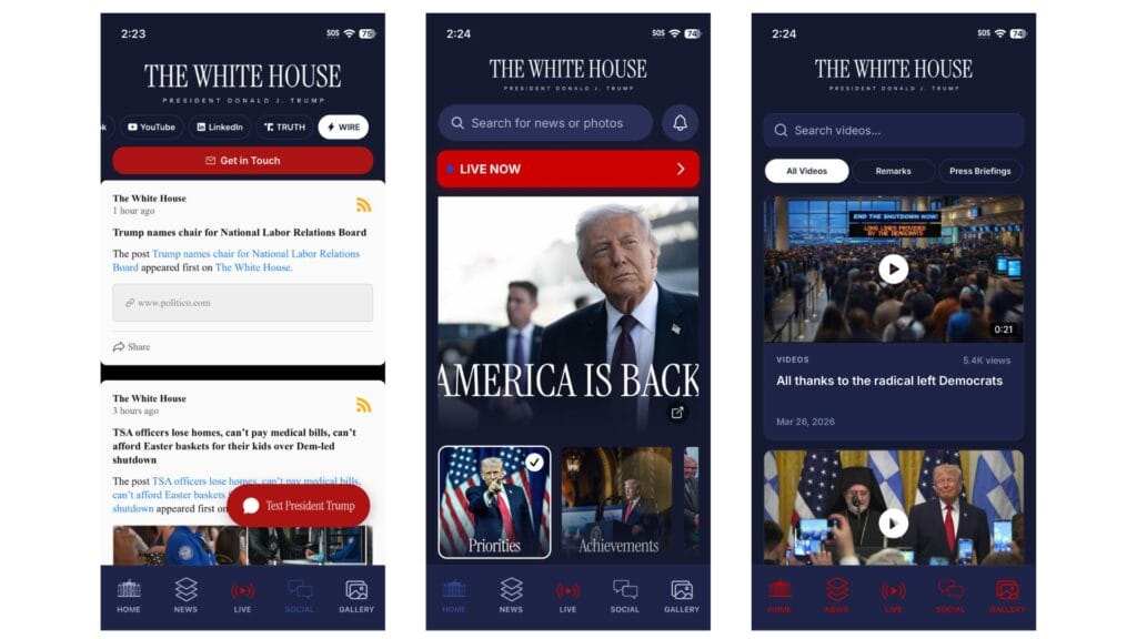 ​The White House has an app now, and Trump wants you to report people to ICE on it 