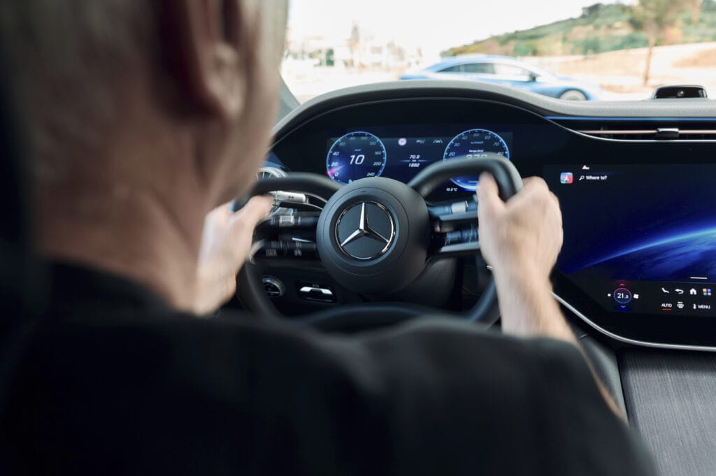 ​Mercedes adds steer-by-wire — and a dang steering yoke — to the EQS 